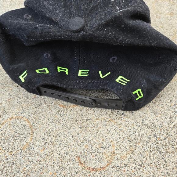 Vtg 90s BATMAN Forever Logo DC Comics Movie Snapback Hat Cap USA Made NWOT - Picture 2 of 5